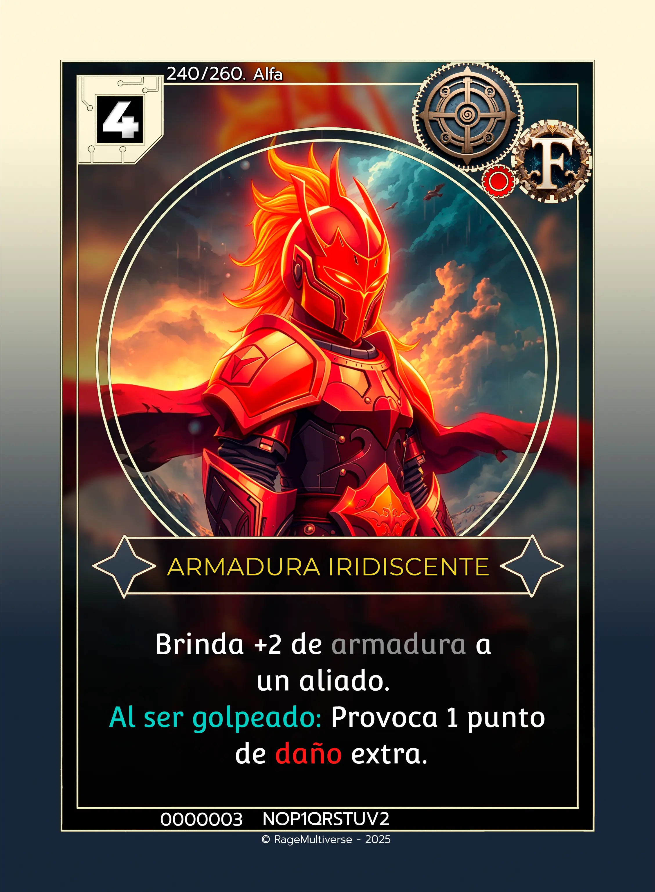 Armadura iridiscente