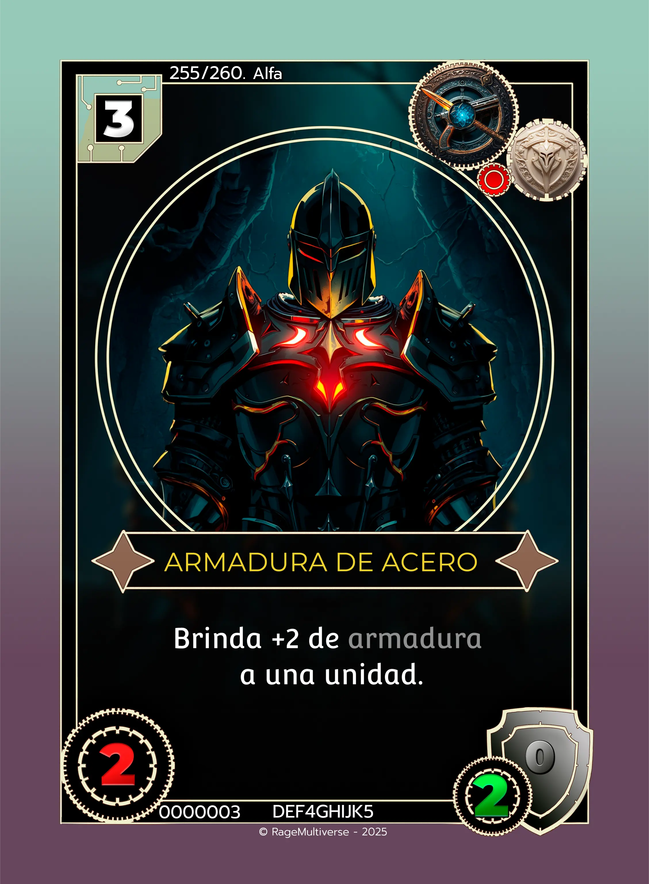 Armadura de acero