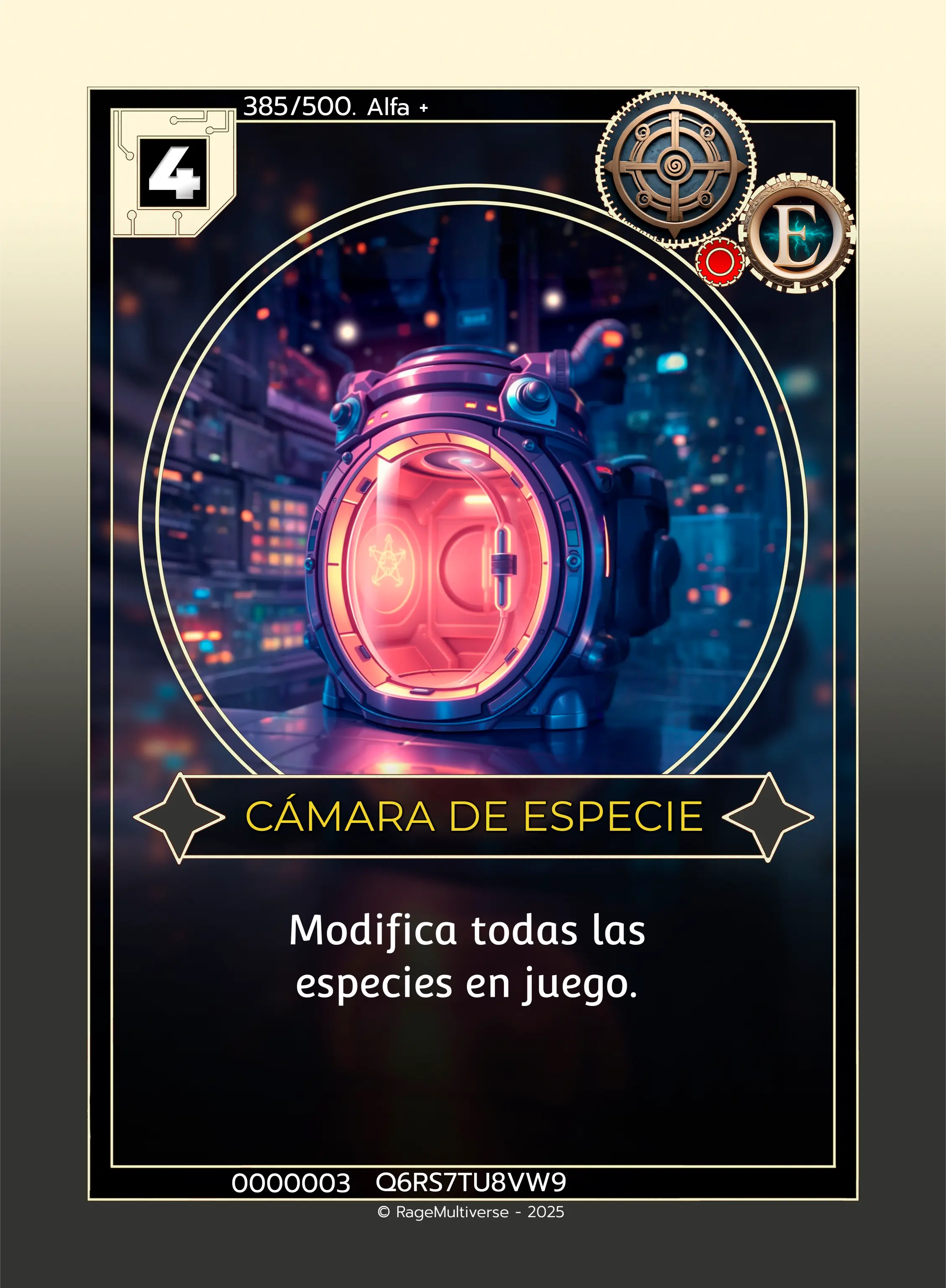 Camara de especie
